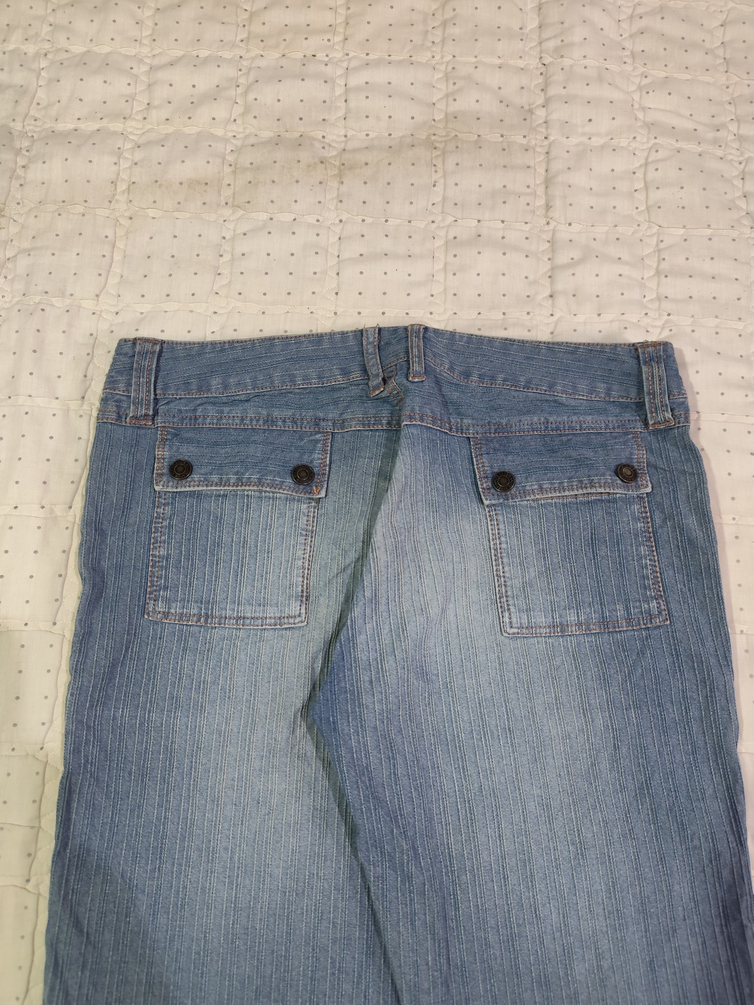 Issey Miyake × Japanese Brand Vintage Elle Planete Flare Denim J024 Size 30" / US 8 / IT 44 - 12 Thumbnail