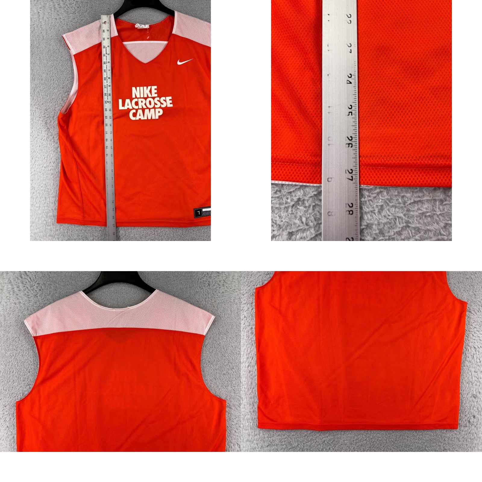 Nike Nike Lacrosse Camp Jersey Mens Large Red Sleeveless Jersey Camp Nike Lacrosse Camp Jersey Mens Large Red Sleeveless Size US L / EU 52-54 / 3 - 9 Thumbnail