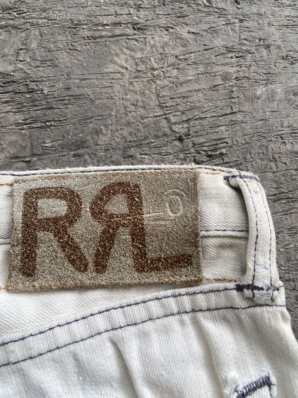 RRL Ralph Lauren 1990s RRL Ralph Lauren - Destressed Jeans Pants Size US 27 - 13 Thumbnail
