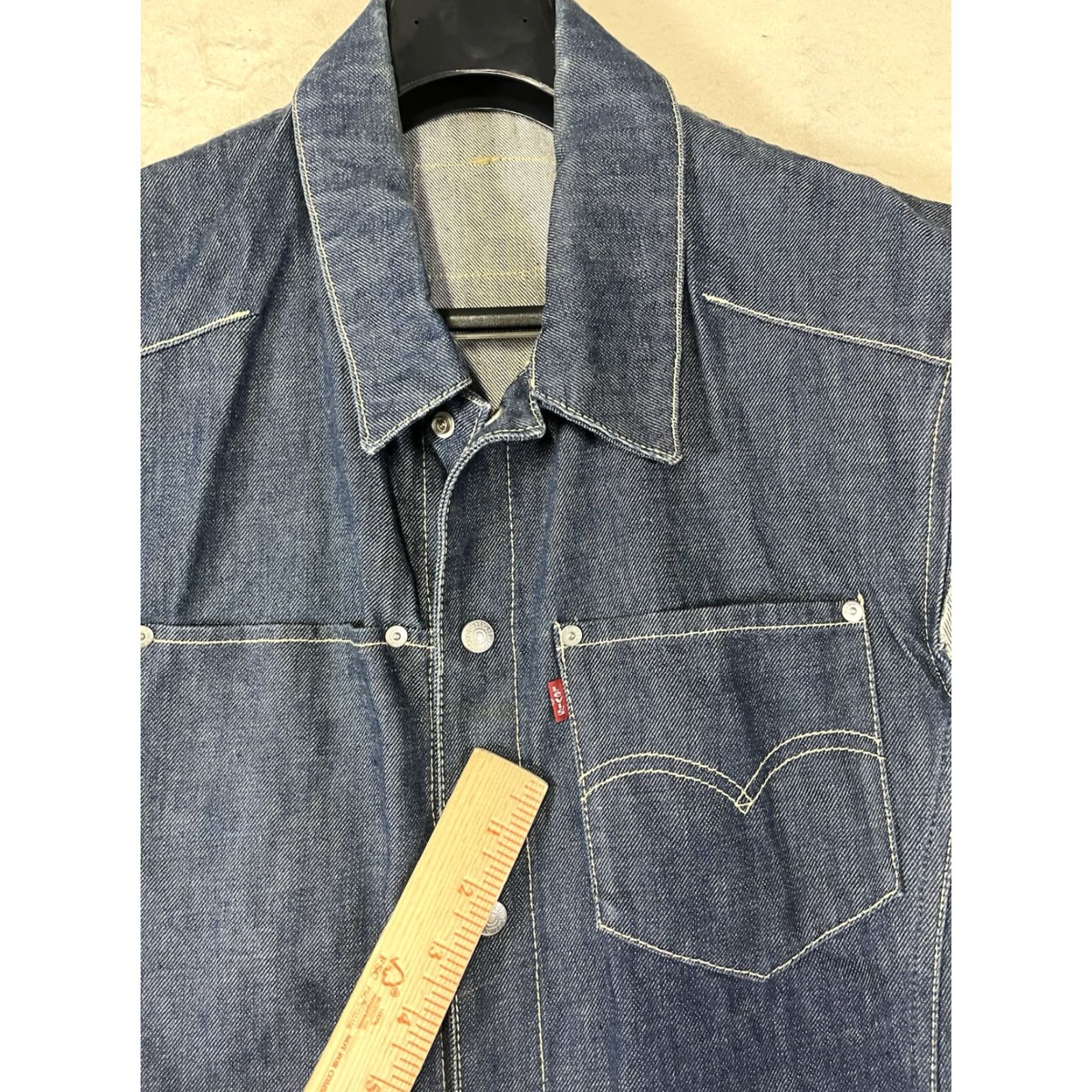 Levi's Levi's Vest Denim Button Up Blue Western Pocket Size Medium Men Regular Cotton Denim Vest Blue Western Pocket Medium Mens Size US M / EU 48-50 / 2 - 6 Thumbnail