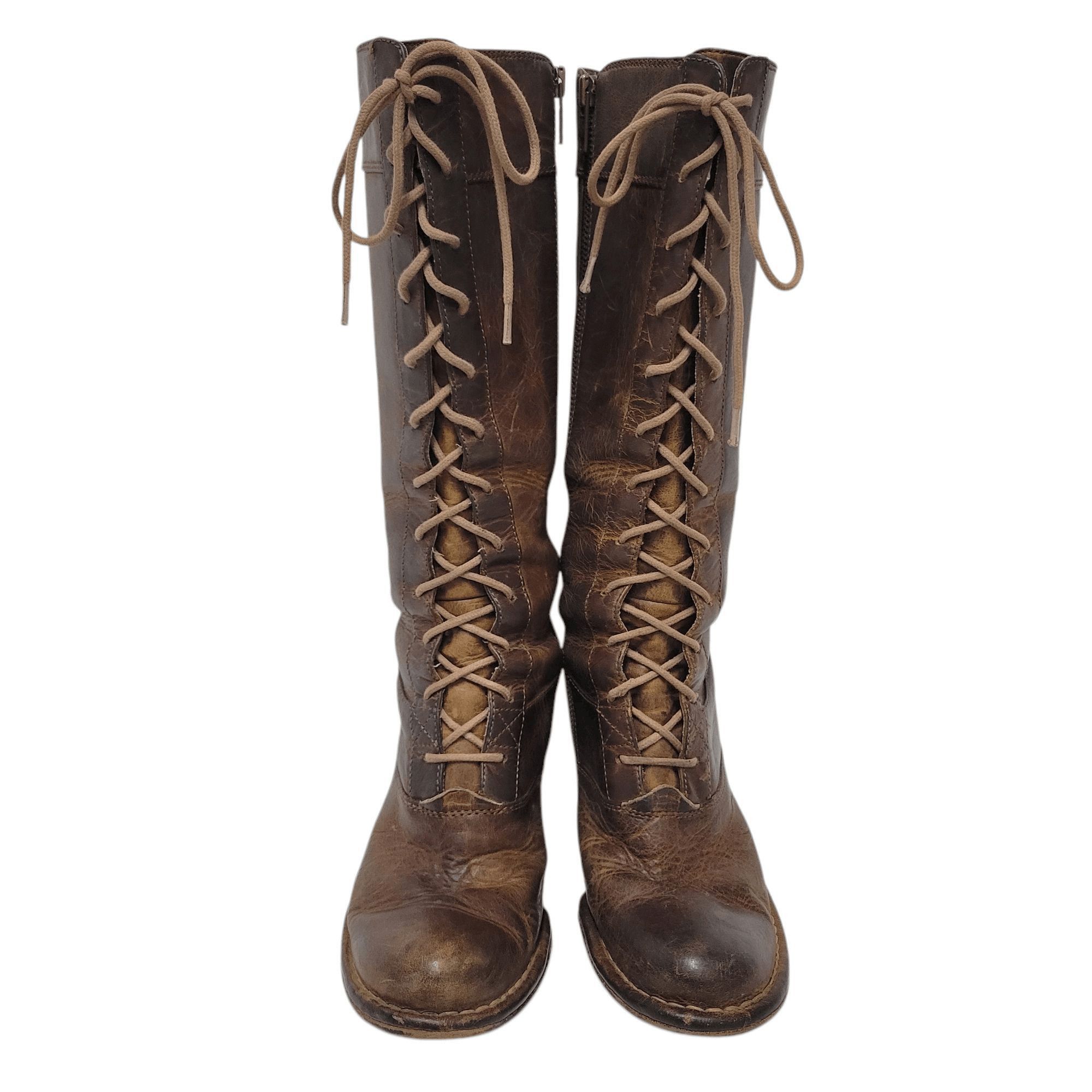 Frye Frye Villager Lace-Up Handmade Genuine Leather Boots Size 6M Size US 6 / IT 36 - 3 Thumbnail