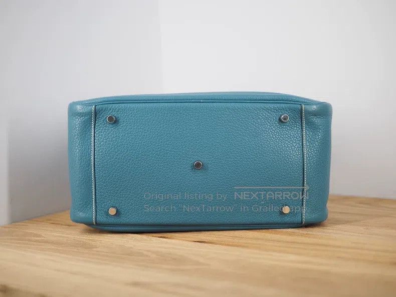 Hermes Hermes Cowboy blue silver button outer stitched frame Size ONE SIZE - 3 Thumbnail