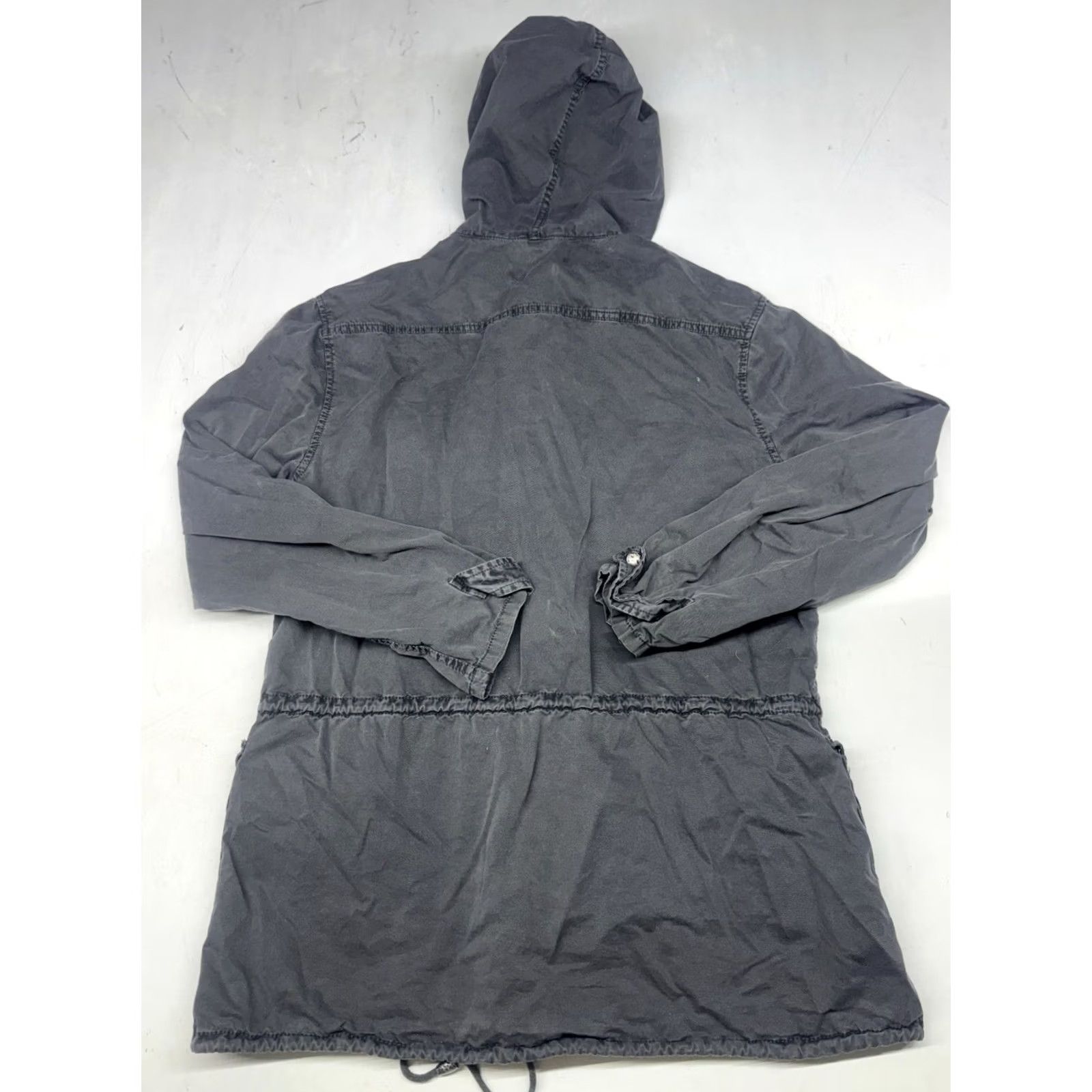 Buffalo David Bitton VINTAGE Army Parka Womens Hooded Jacket Gray Large (Note: Vintage rule applied; if not vintage, omit) Size L / US 10 / IT 46 - 5 Thumbnail