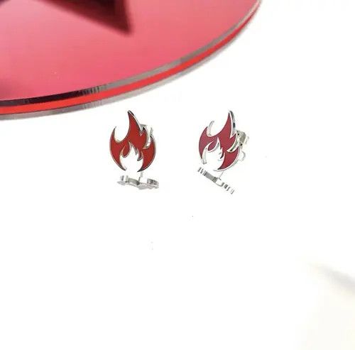 Designer × Vintage Vintage Flame earrings Size ONE SIZE - 4 Thumbnail