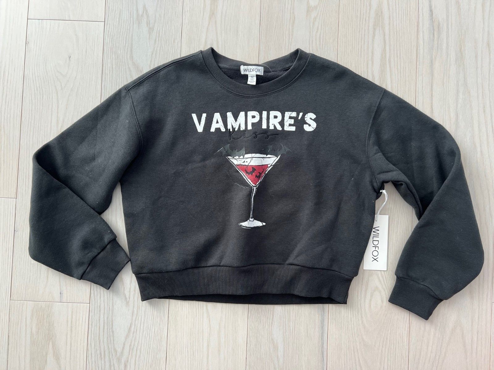 Wildfox Wildfox Vampire's Kiss Martini Sweatshirt Pirate Black ( M ) Size M / US 6-8 / IT 42-44 - 1 Thumbnail