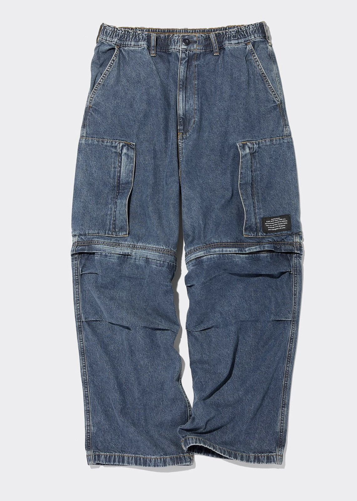 Undercover Undercover x GU Denim Convertible Wide Cargo Pants Size US 34 / EU 50 - 17 Thumbnail
