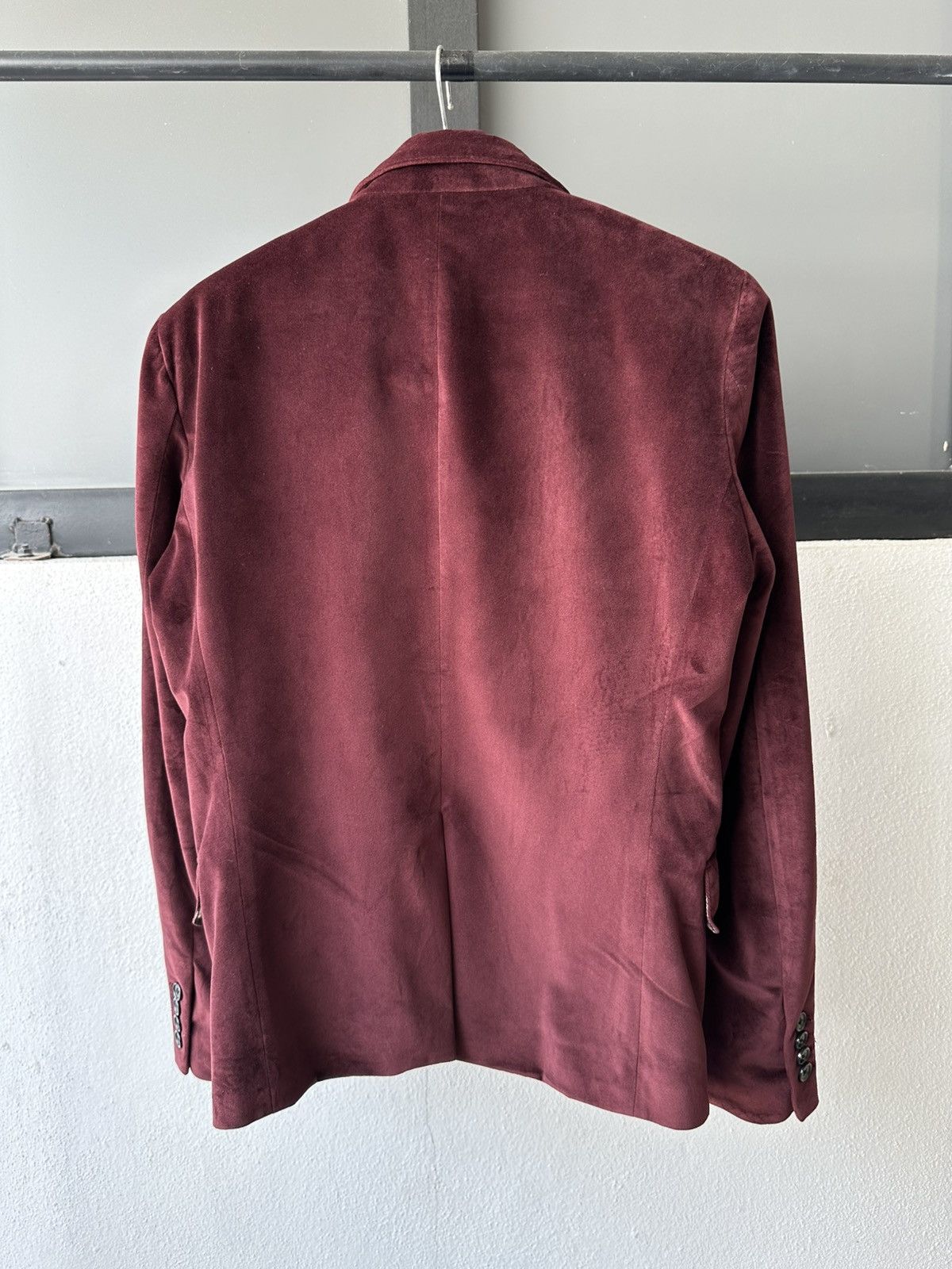 JACKROSE 00's Jackrose Luv Maison burgundy trim leather blazer Size US M / EU 48-50 / 2 - 12 Thumbnail