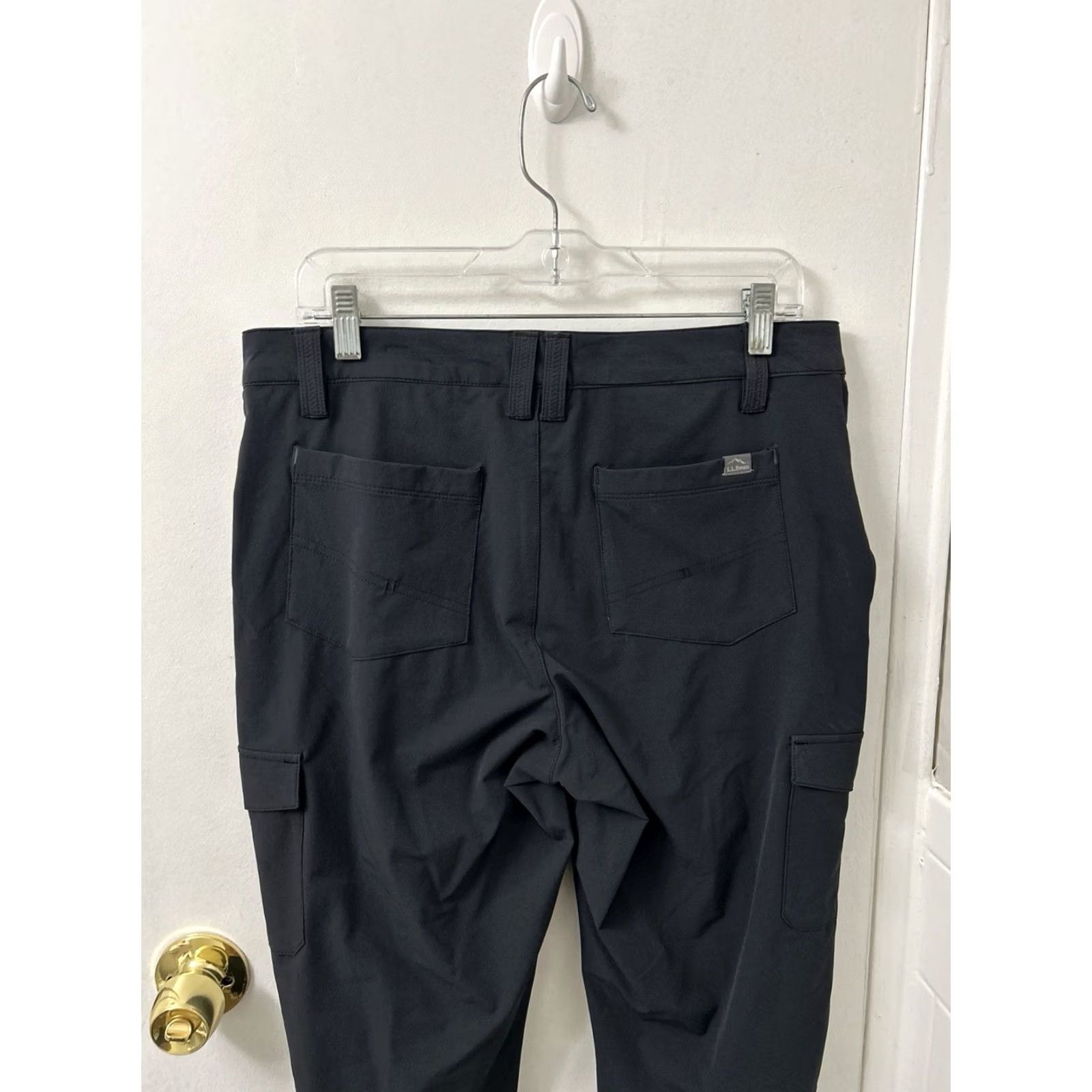 Vintage VINTAGE: No LL Bean Vista Camp Pants Womens 10 Black Cargo Hiking Outdoor Stretch 510673 Size 32" / US 10 / IT 46 - 6 Thumbnail