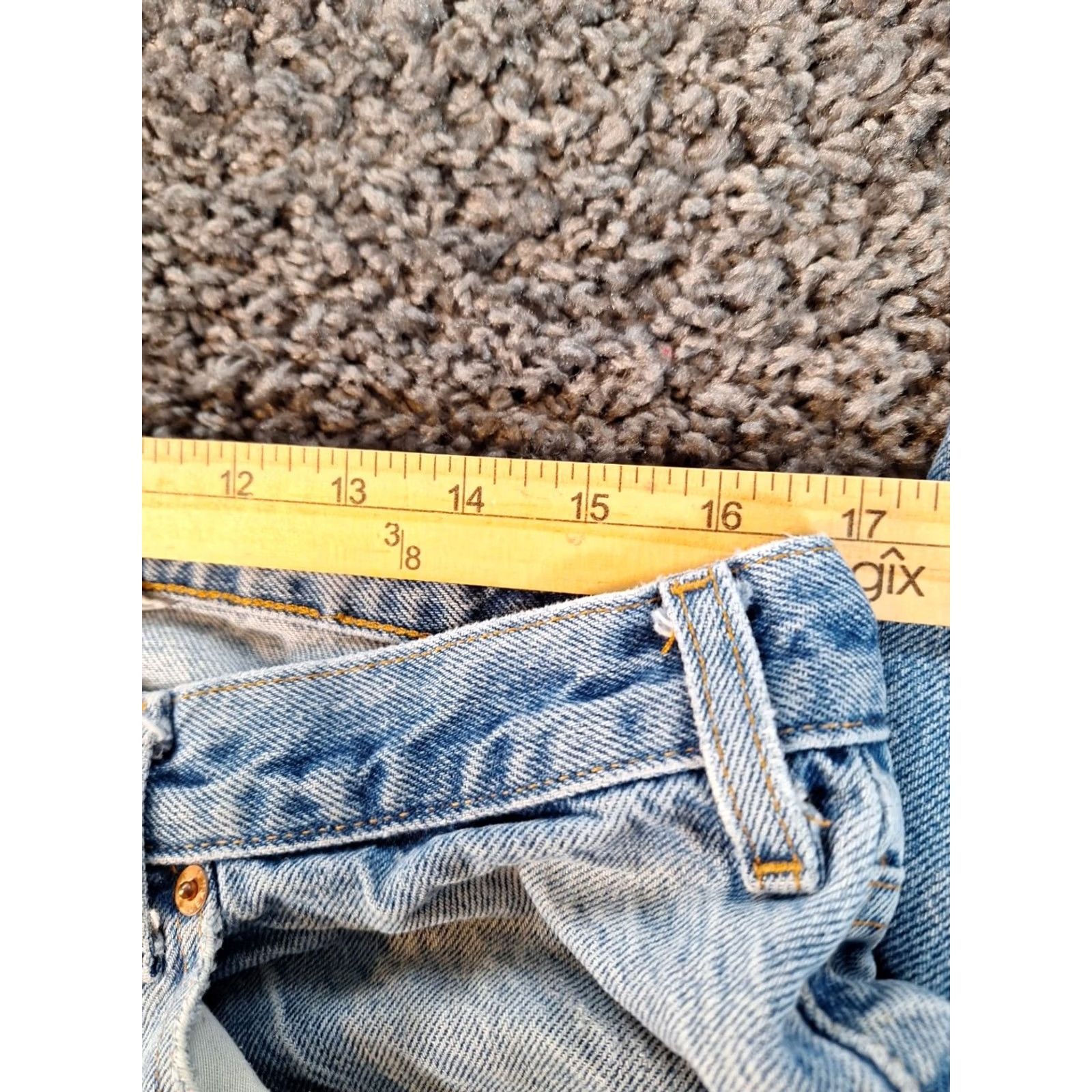 Gap VINTAGE Gap Jeans Mens 38x31 Relaxed Baggy Light Wash Distressed Denim Work 90s Boys? Size US 38 / EU 54 - 5 Thumbnail
