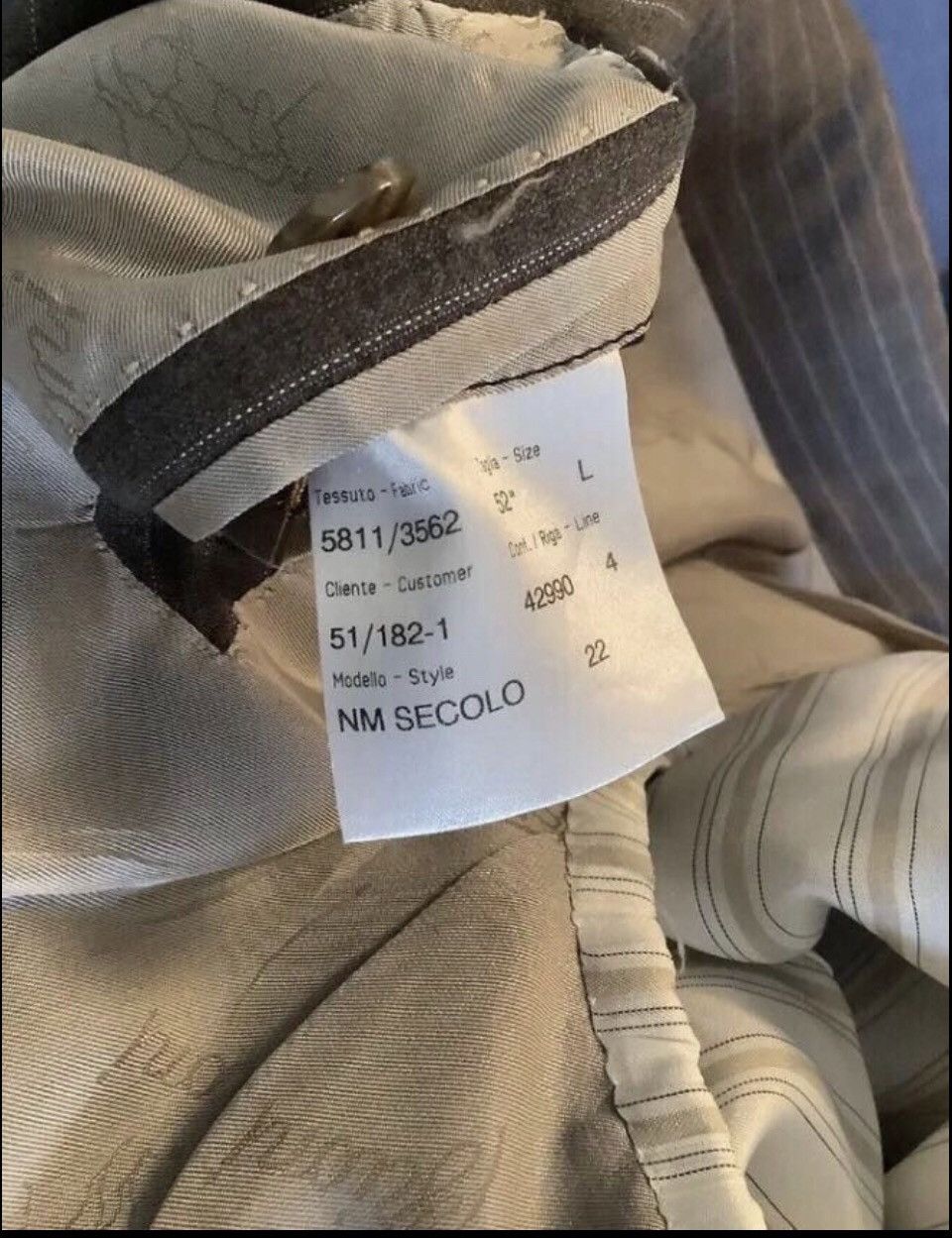 Brioni Brioni Blazer Size 52L Wool Striped Two Button Double Vent Size 52L - 12 Thumbnail