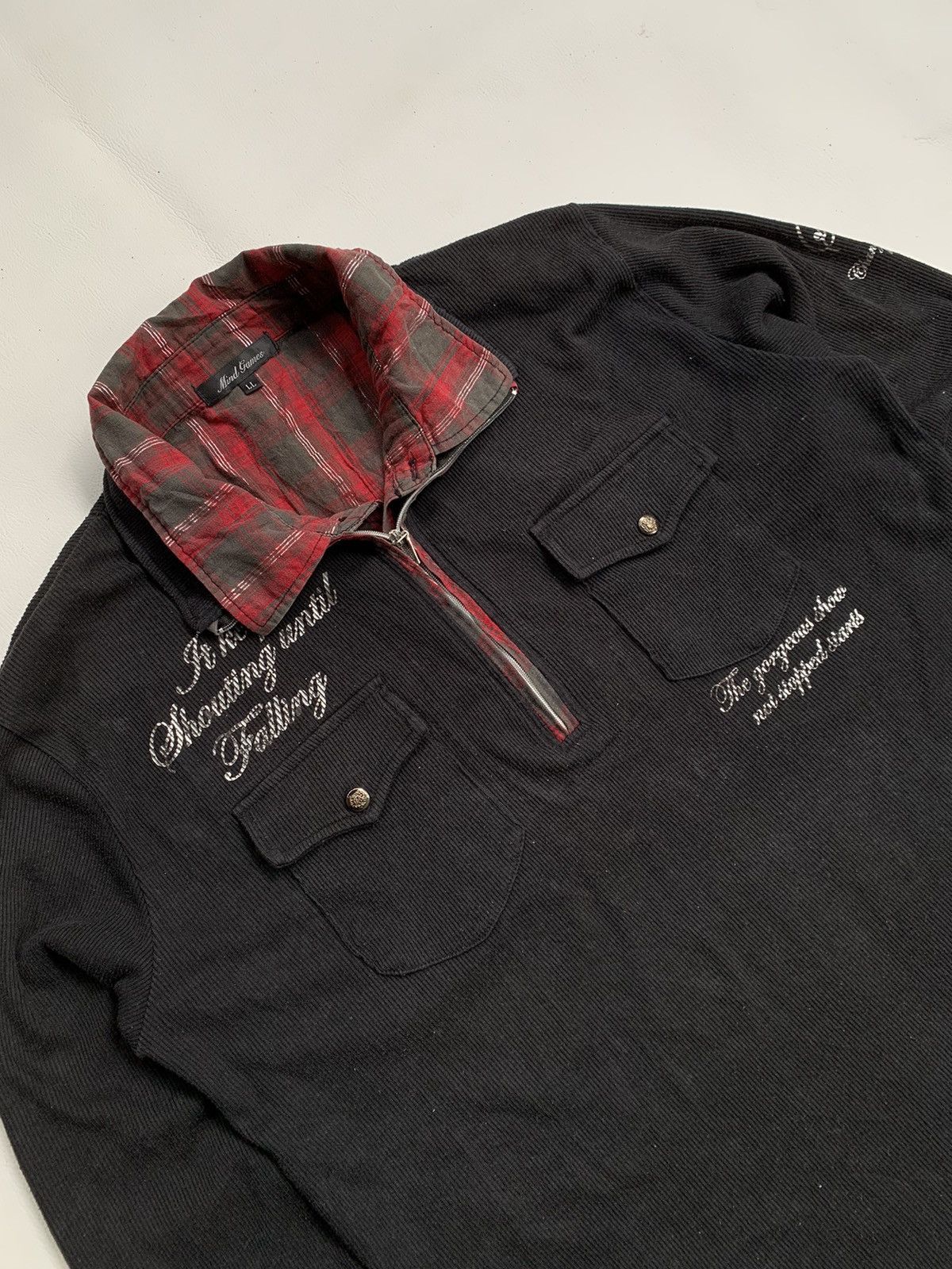 In The Attic Japanese Mind games Poem Mesh Shirt lgb styled Size US L / EU 52-54 / 3 - 5 Thumbnail