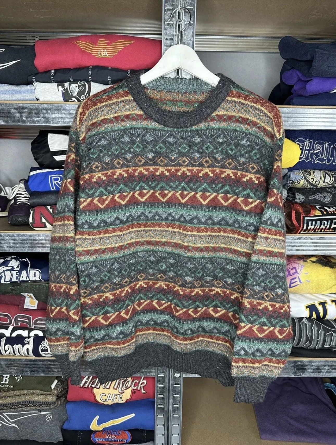 Other Vintage Old Money Sweater Gallery Art Knit Y2K Size US M / EU 48-50 / 2 - 1 Thumbnail