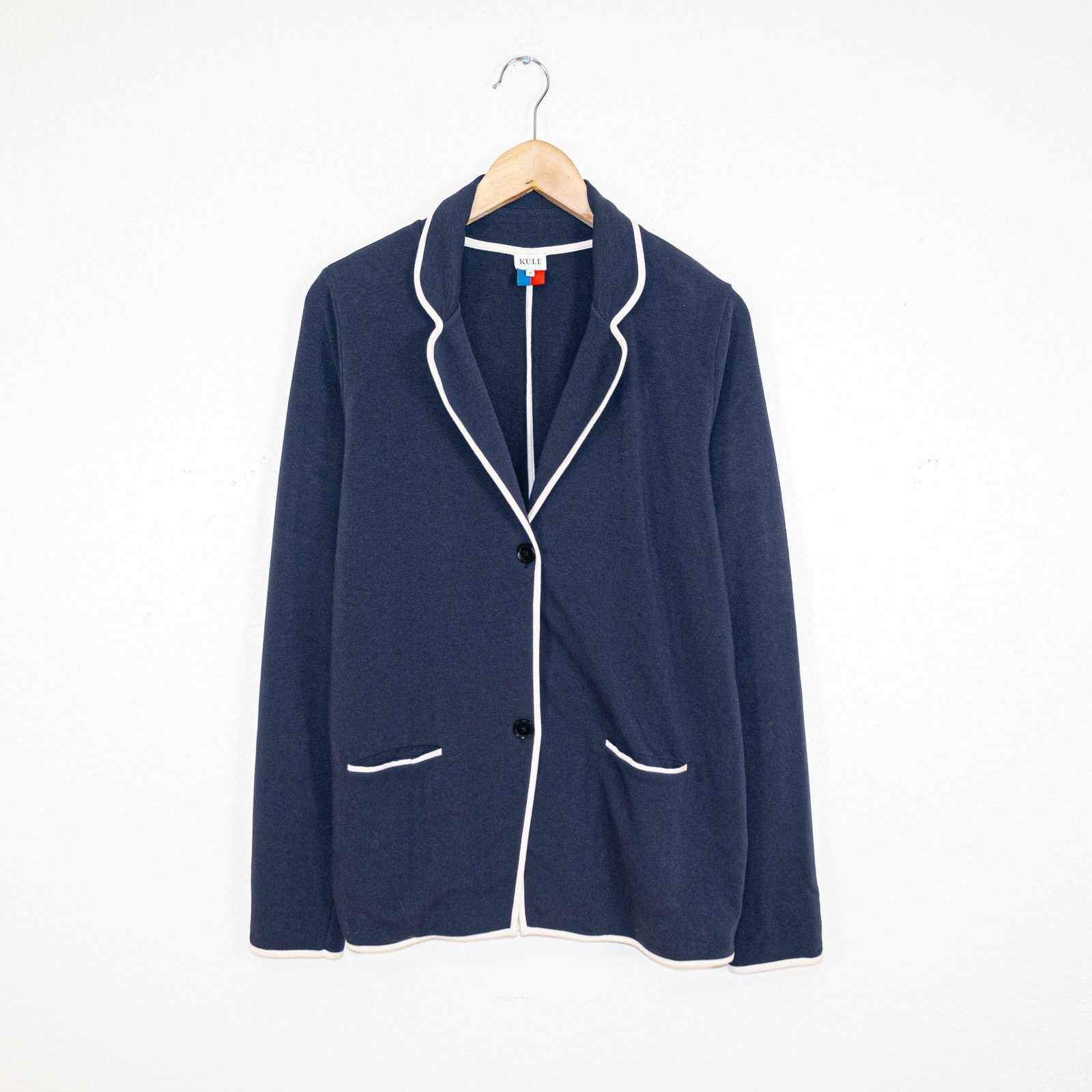 KULE Kule Women's Medium The Syd Jersey knit blazer Jacket Navy Size M / US 6-8 / IT 42-44 - 1 Thumbnail