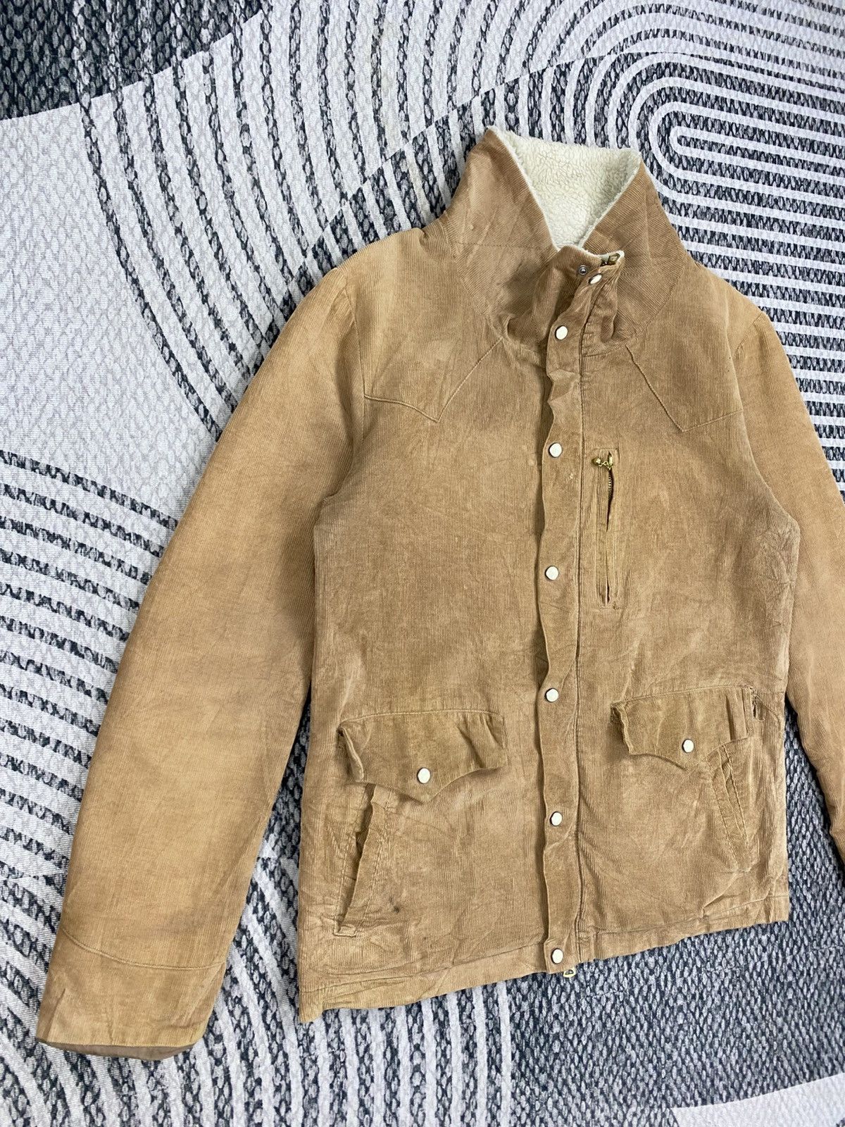 Ships Jet Blue Vintage Ships Jet Blue Sherpa Collar Corduroy Chore Jacket Size US M / EU 48-50 / 2 - 3 Thumbnail
