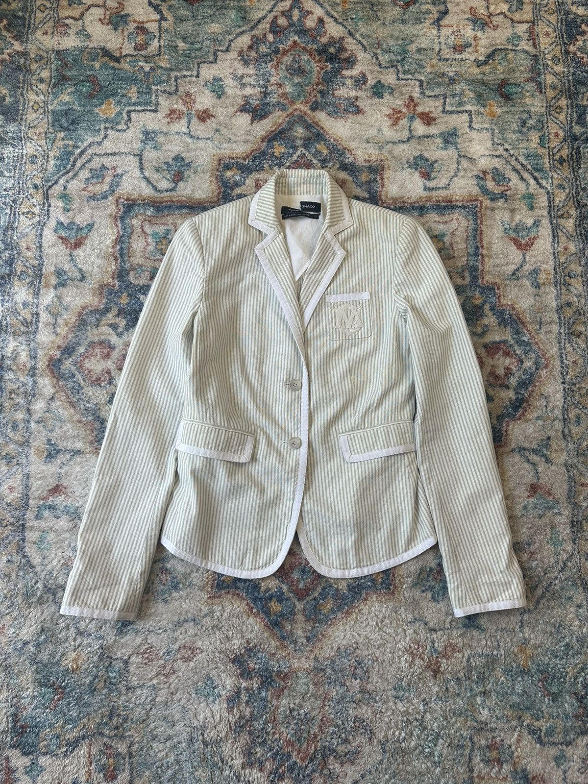 Club Monaco Club Monaco Pinstriped Blazer Small Size S / US 4 / IT 40 - 1 Thumbnail