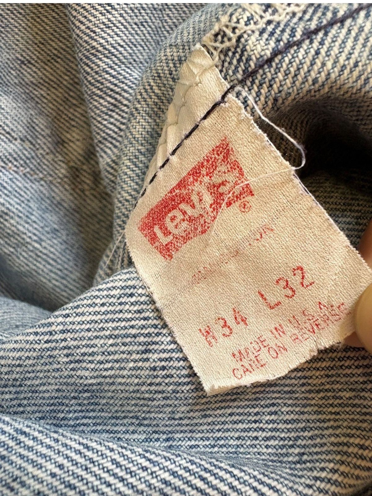 Levi's Vintage 90s Levis 505 Mud Wash Distress Ripped Loose Jeans Size US 33 - 10 Thumbnail