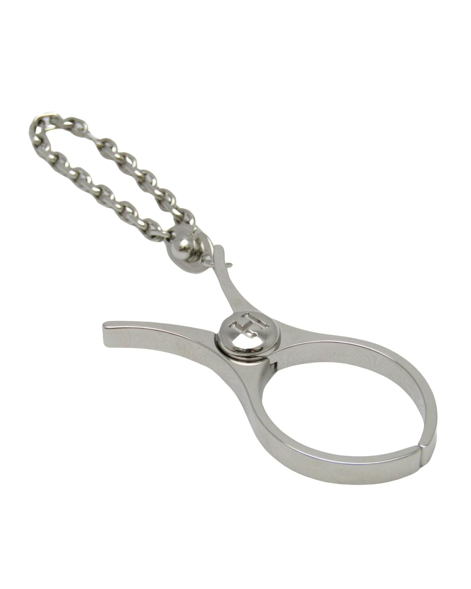 image of Hermes Luxurious Silver Metal Glove Holder Accessory, Women's