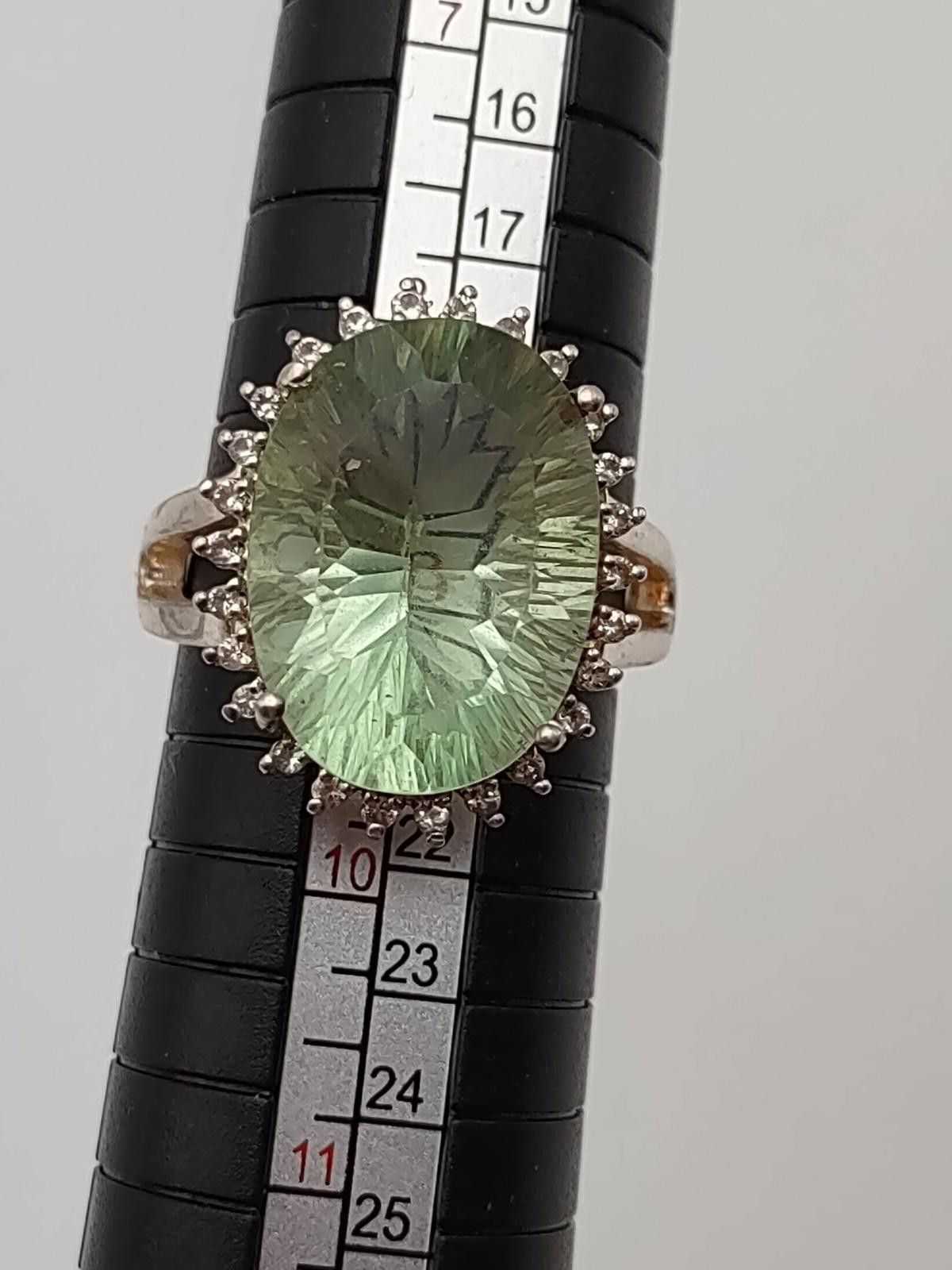 Other TGOC Sterling Green Amethyst Cocktail Ring Sz 9 Size ONE SIZE - 2 Thumbnail