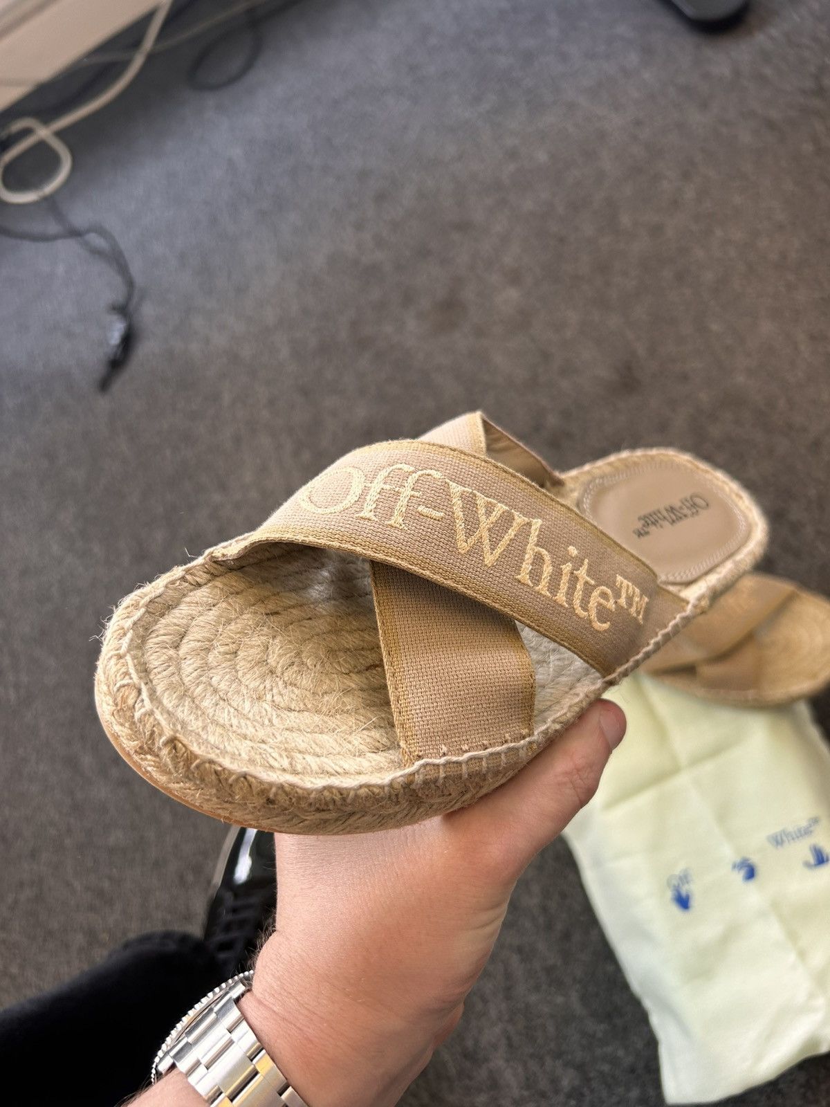 Off-White Off-White Bookish Criss Cross Slides Size US 9 / IT 39 - 3 Thumbnail