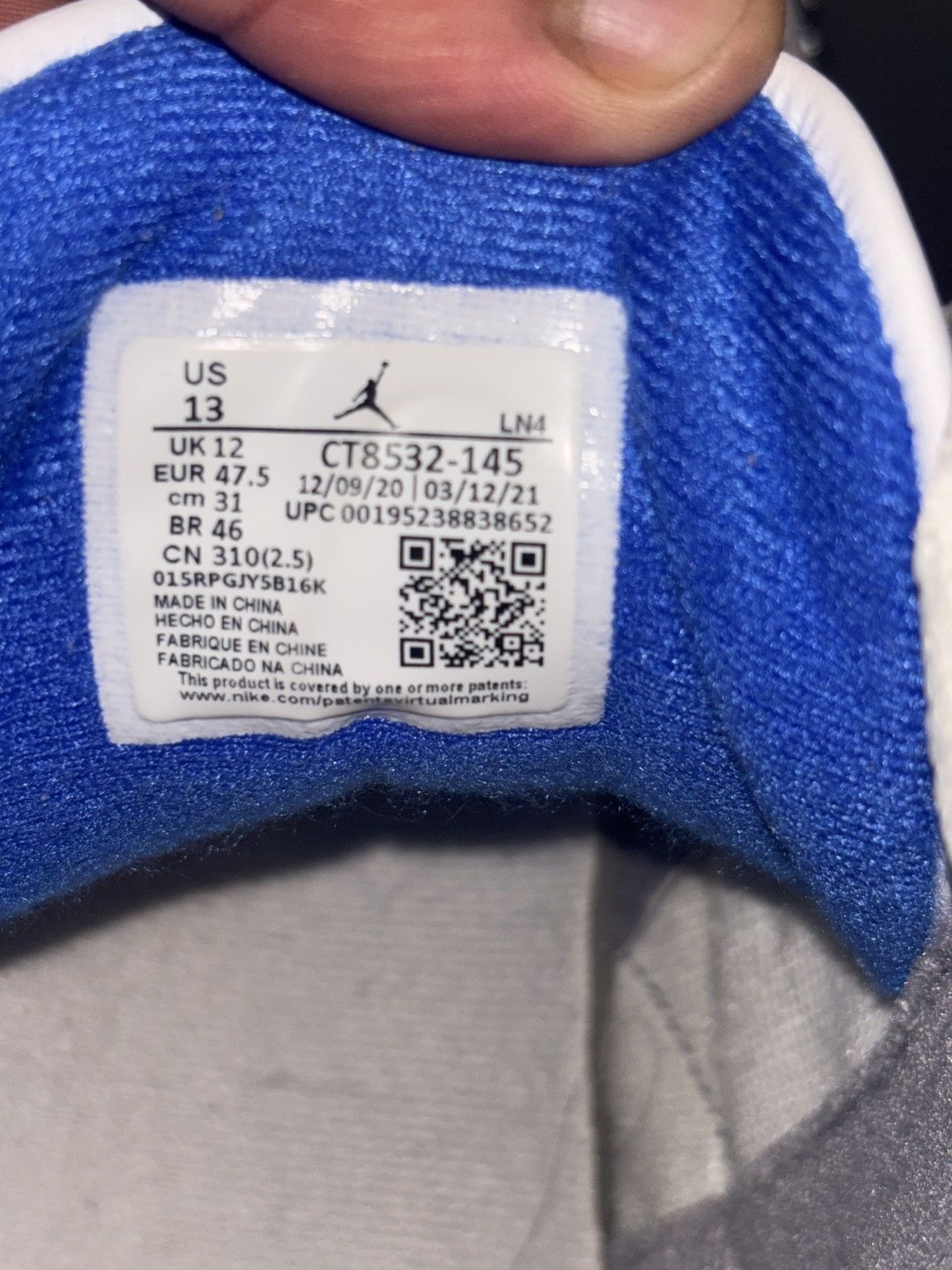 Jordan Brand Jordan 3 retro Racer Blue Size US 13 / EU 46 - 1 Thumbnail