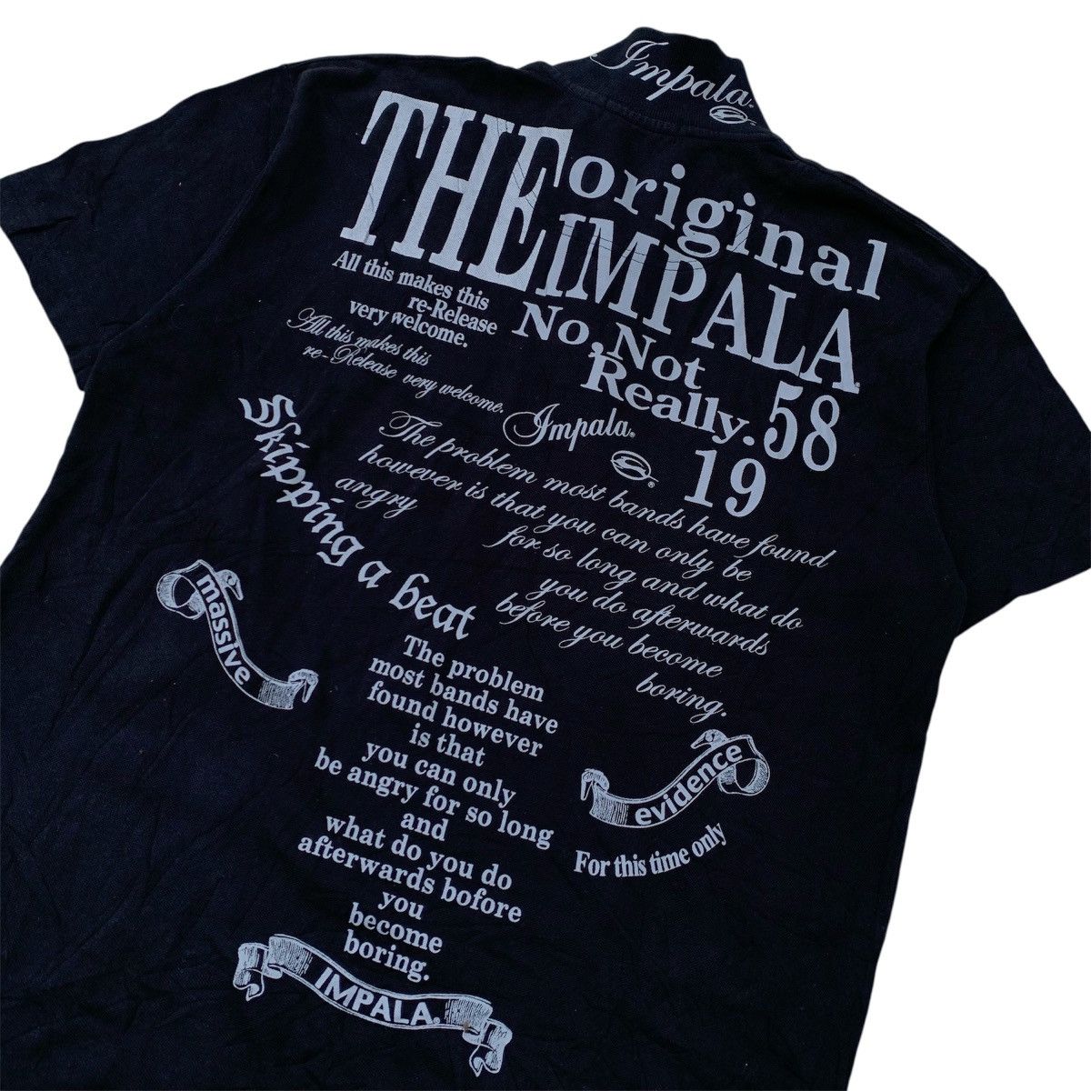 Japanese Brand Impala Poem Y2K Punk Style Polo Shirt Size US L / EU 52-54 / 3 - 2 Thumbnail