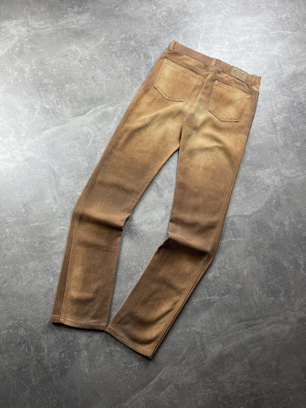 Roberto Cavalli Cavalli Jeans Vintage Denim Jenas Brown Beer Tan Size 29 Size 29" - 1 Thumbnail