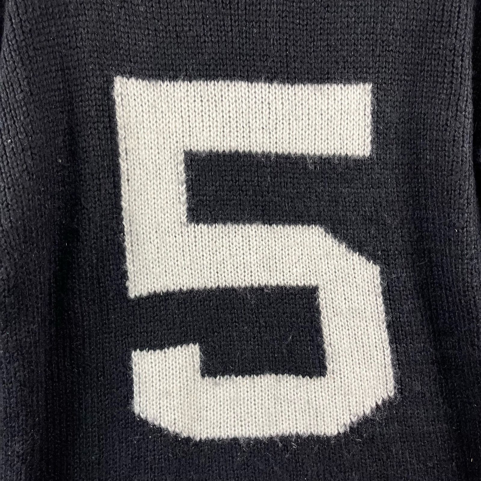 Forever 21 Forever 21 Knit Sweater Number 5 Sport Rugby Preppy Large Size L / US 10 / IT 46 - 5 Thumbnail