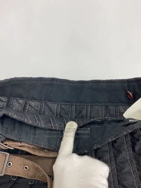 Comme des Garcons Comme Des Garcons size XS Black vintage yarn yarn overskir Size 23" - 3 Thumbnail