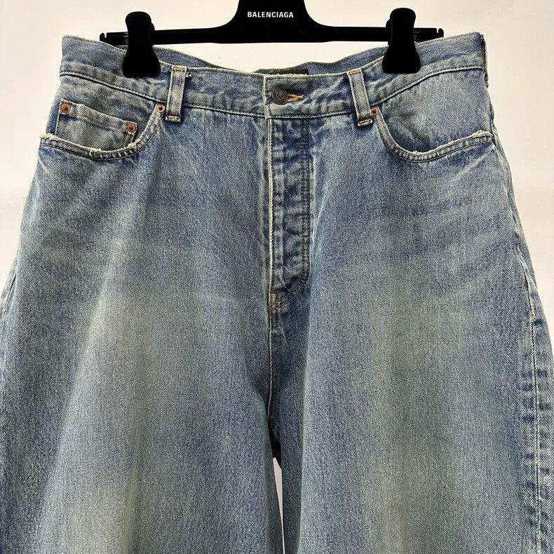 Balenciaga Balenciaga size s FW22 Storm Show Baggy Washed Worn Wide Le Size US 28 / EU 44 - 3 Thumbnail