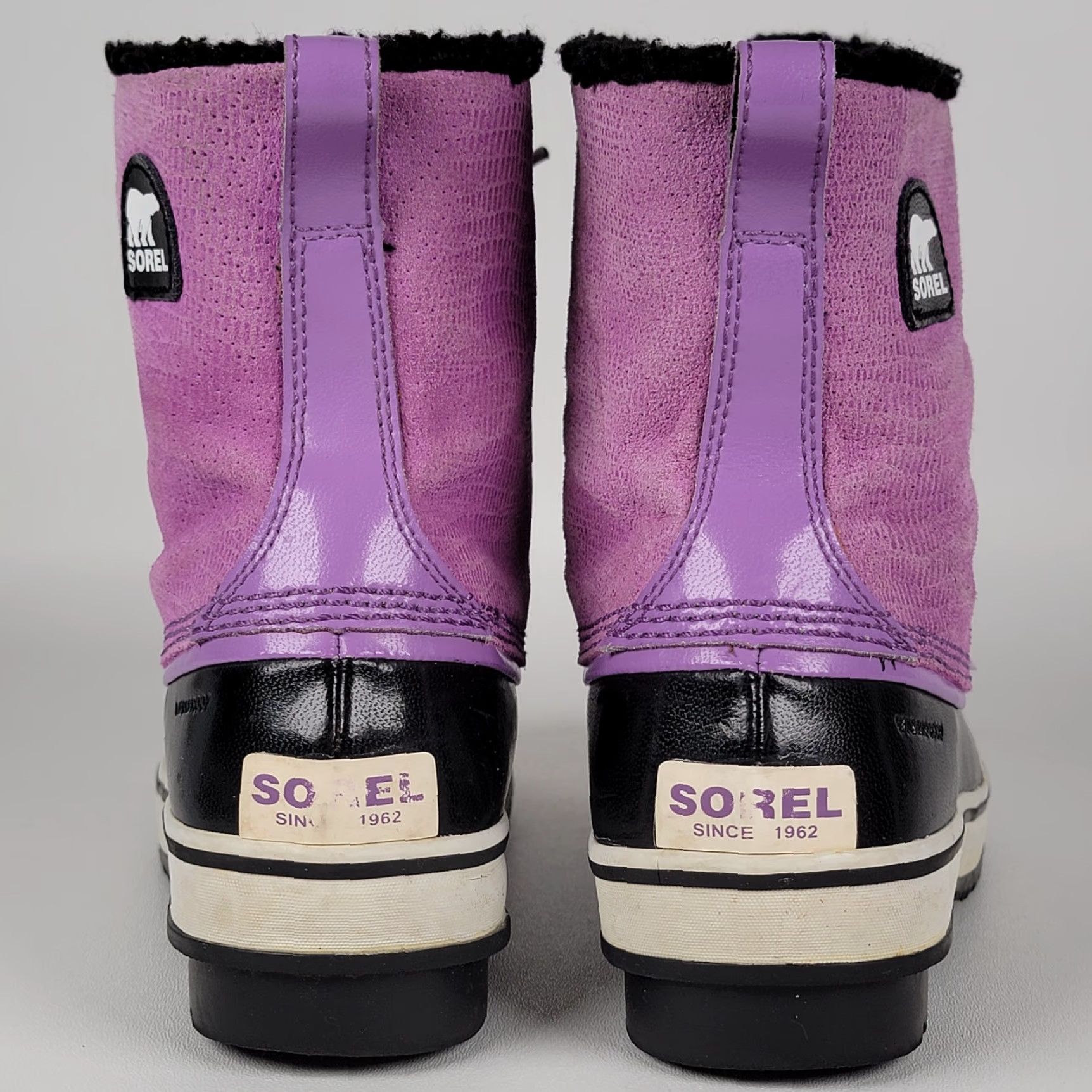 SOREL VINTAGE Sorel Pink Insulated Yoot Pack Boots Women Men's 9 7 EU 40 Winter Water Resistant Lace Up Rubber Upper Leather Snow Boot Adults Girls Boys? Size US 10 / IT 40 - 7 Thumbnail