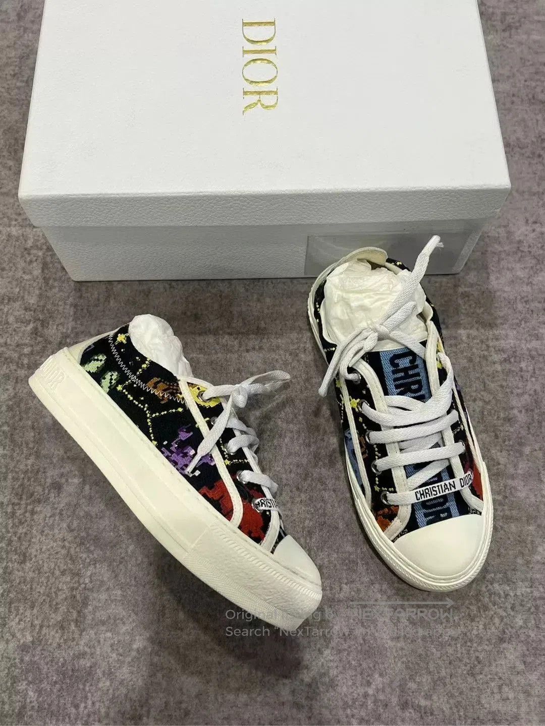 Dior Dior Floral Print Sneakers. Size US 4 / IT 34 - 2 Thumbnail