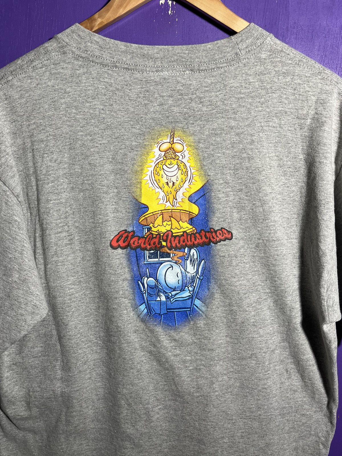 Vintage × World Industries Vintage 90s World industries mullet logo t-shirt Size US L / EU 52-54 / 3 - 3 Thumbnail