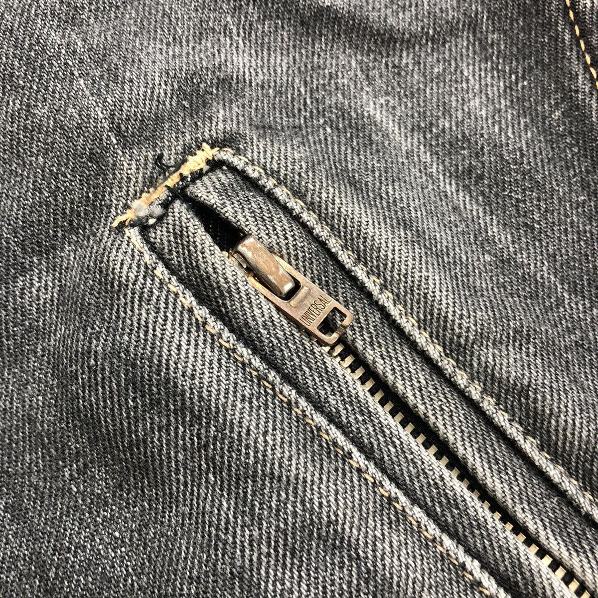 If Six Was Nine Vintage Japanese Brand Black Wash Biker Jacket Jeans Size US M / EU 48-50 / 2 - 13 Thumbnail