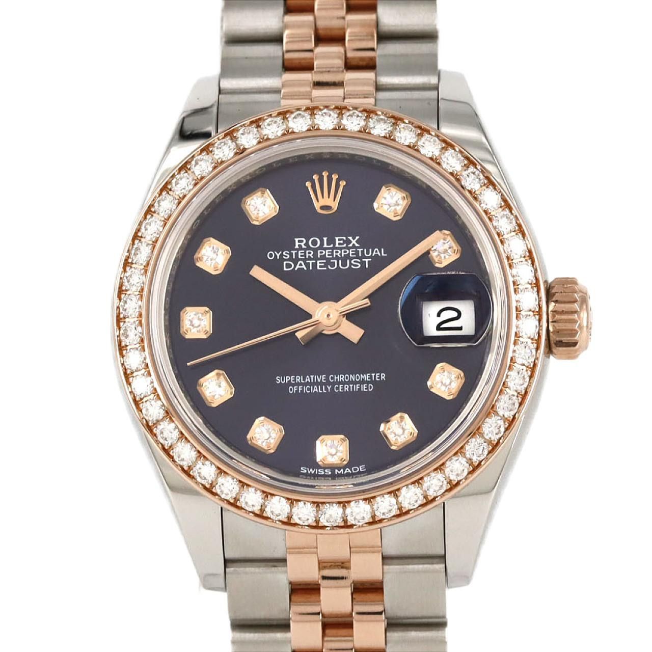 Rolex Rolex Datejust Stainless Steel Pink Gold Automatic Metal Automatic 279381RBR DUTY FREE for USA