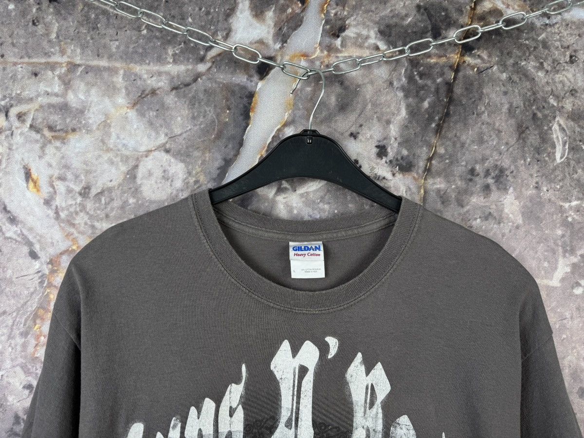 Gildan Guns N Roses Skull Graphic T Shirt Mens Grey Rock Band Tee Size US L / EU 52-54 / 3 - 2 Thumbnail