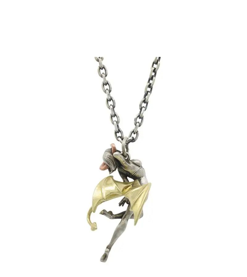 Jewelry Devil Angel Pendant Necklace Size ONE SIZE - 2 Thumbnail