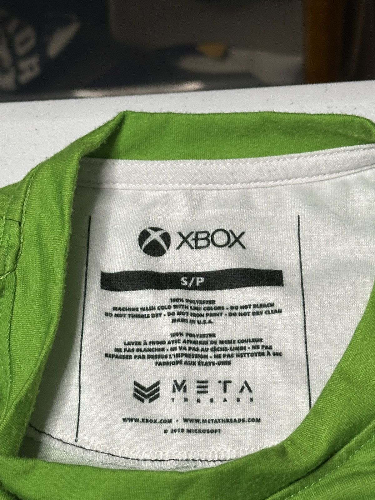 Vintage Xbox "Meta Threads" promotional retro gaming T-shirt. Size US S / EU 44-46 / 1 - 5 Thumbnail
