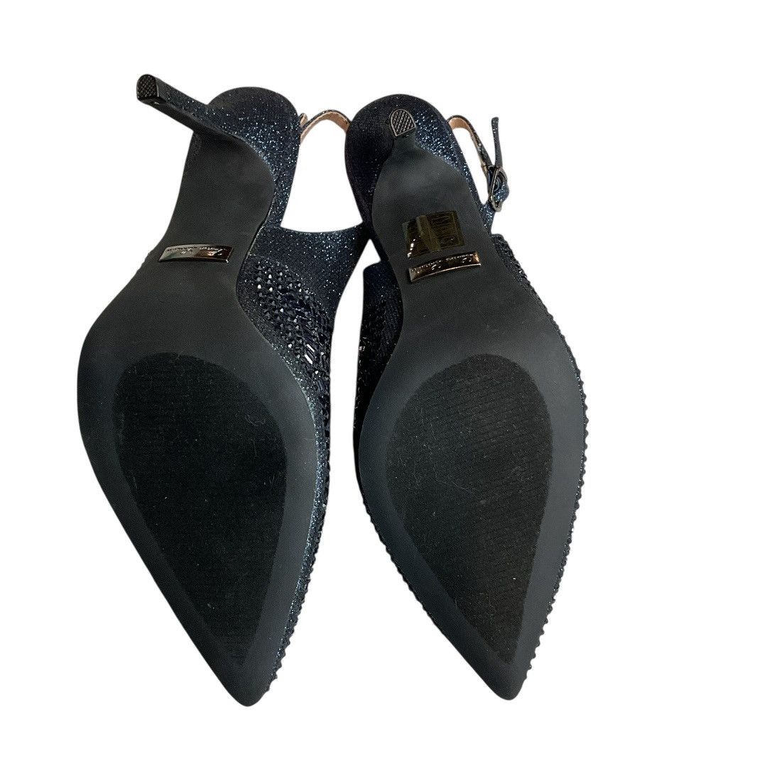Other Lauren Lorraine Rhinestone Slingback Heels Navy Sz 8.5 NWB Size US 8.5 / IT 38.5 - 13 Thumbnail