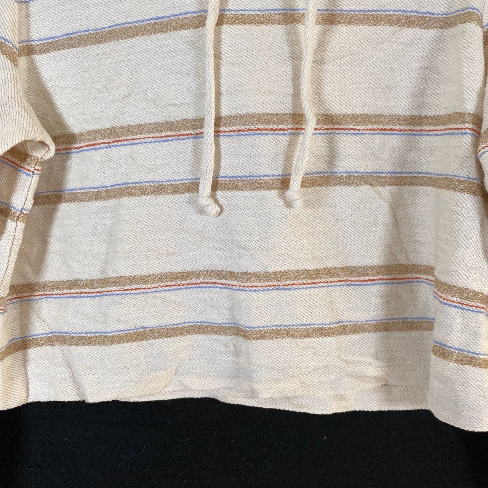 Lou & Grey Lou & Grey Womens Sweatshirt Multicolor Striped Cropped Long Sleeve Cotton XS Hooded Pullover Casual Workwear Boho Striped Knit XS Womens Size XS / US 0-2 / IT 36-38 - 3 Thumbnail