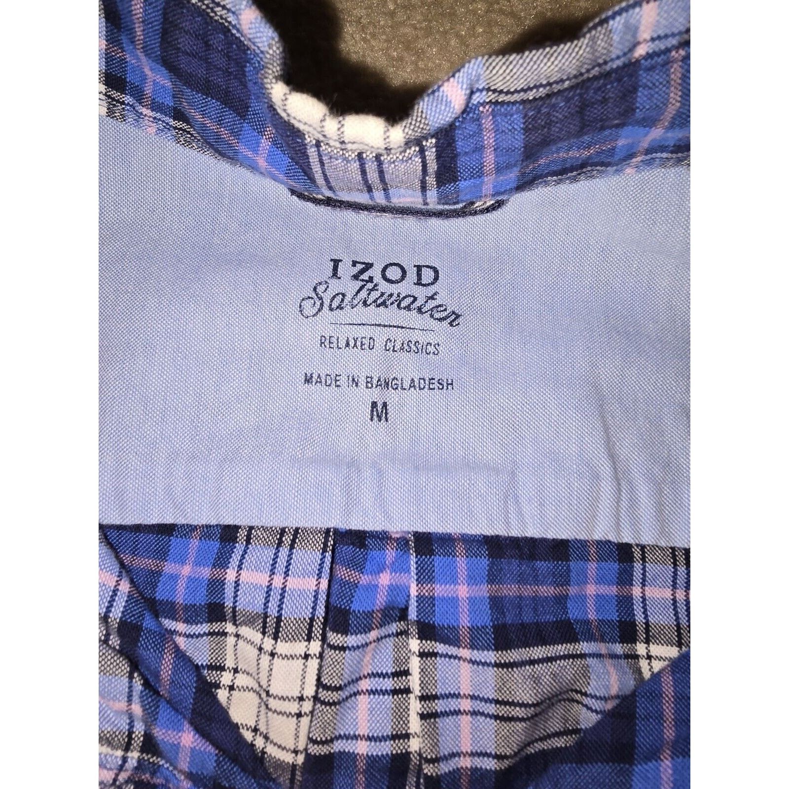 Izod IZOD Saltwater Long Sleeve Button Down Shirt Mens Size M Size US M / EU 48-50 / 2 - 3 Thumbnail