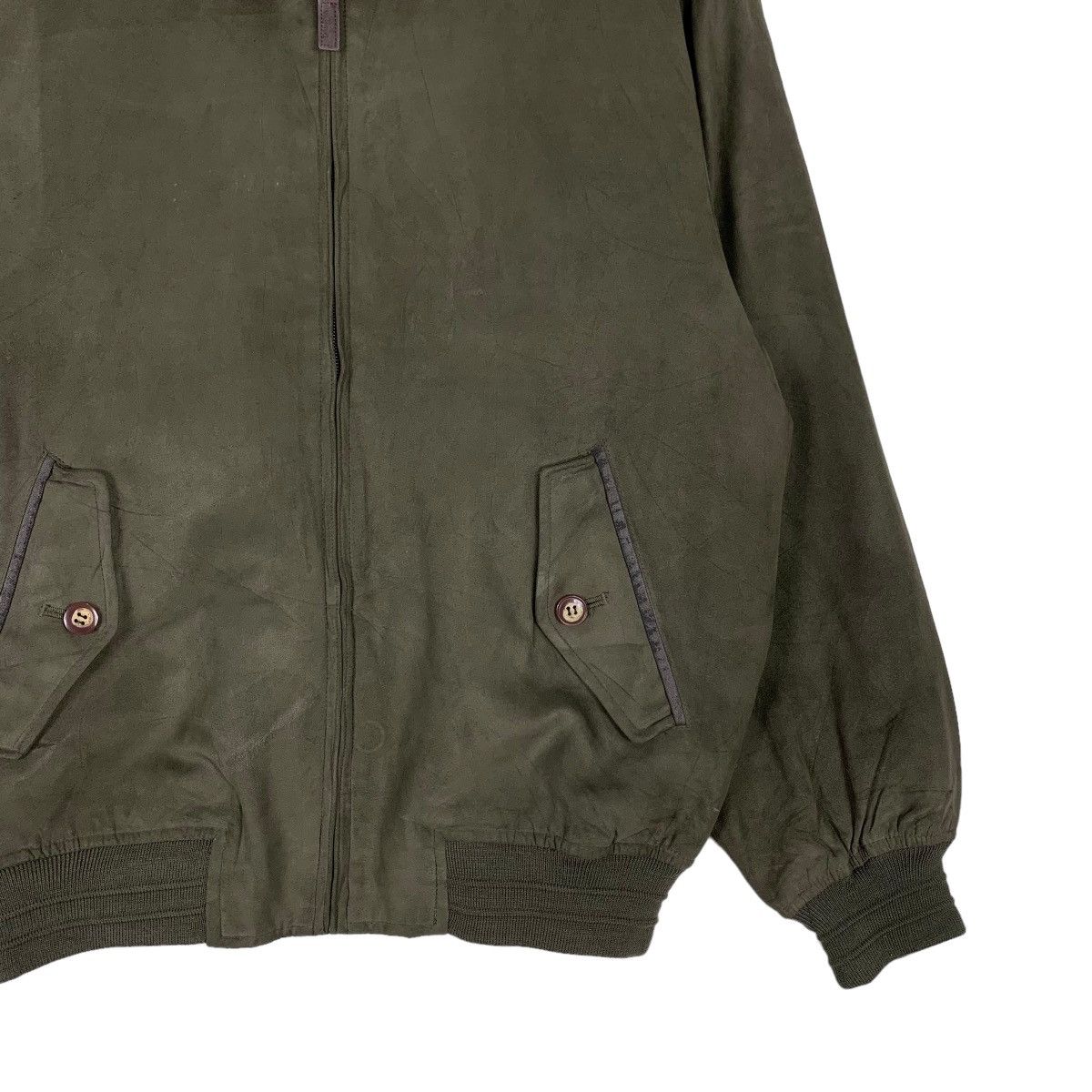 Gianni Valentino GIANNI VALENTINO Olive Green Casual Jacket #1141-C52 Size US M / EU 48-50 / 2 - 4 Thumbnail