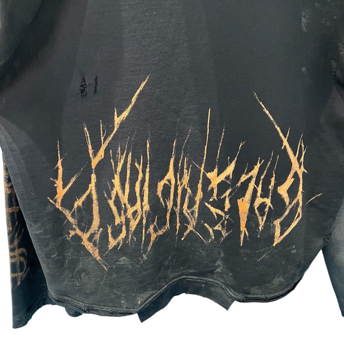 Balenciaga BALENCIAGA 23AW PARIS MOON UPSIDE DOWN DISTRESSED HOODIE Size US M / EU 48-50 / 2 - 6 Thumbnail