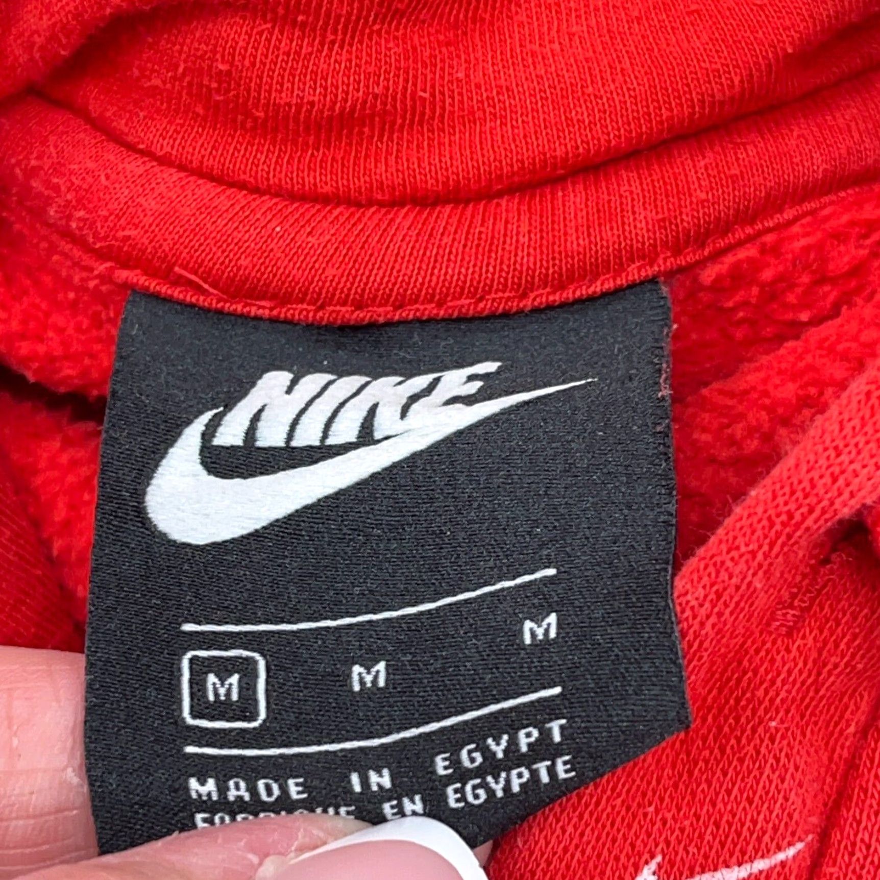 Nike Nike Hoodie Men Medium Red White Sweatshirt Sweater Mini Swoosh All Over AOP Size US M / EU 48-50 / 2 - 7 Thumbnail