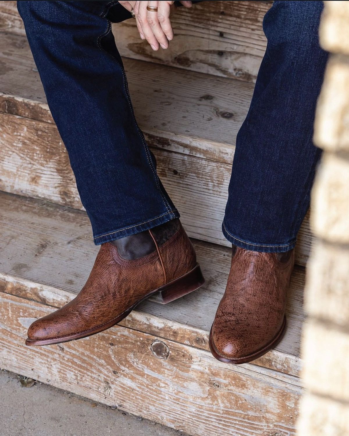 Tecovas Tecovas Roper Smooth Ostrich Size US 9.5 / EU 42-43 - 5 Thumbnail