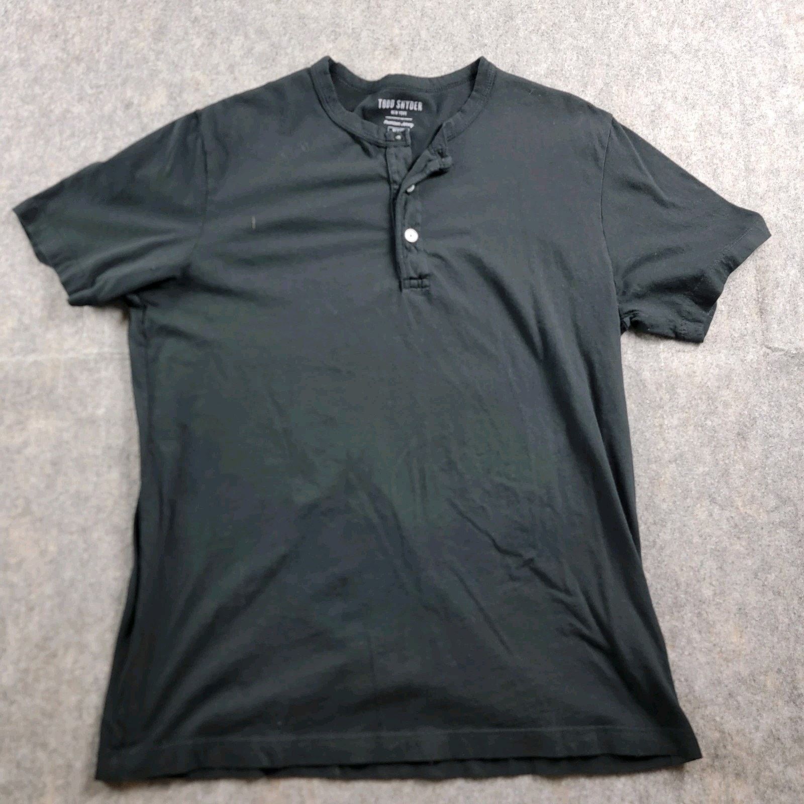 Todd Snyder Todd Snyder Premium Jersey Henley T-Shirt Short Sleeve *Read Size US M / EU 48-50 / 2 - 1 Thumbnail
