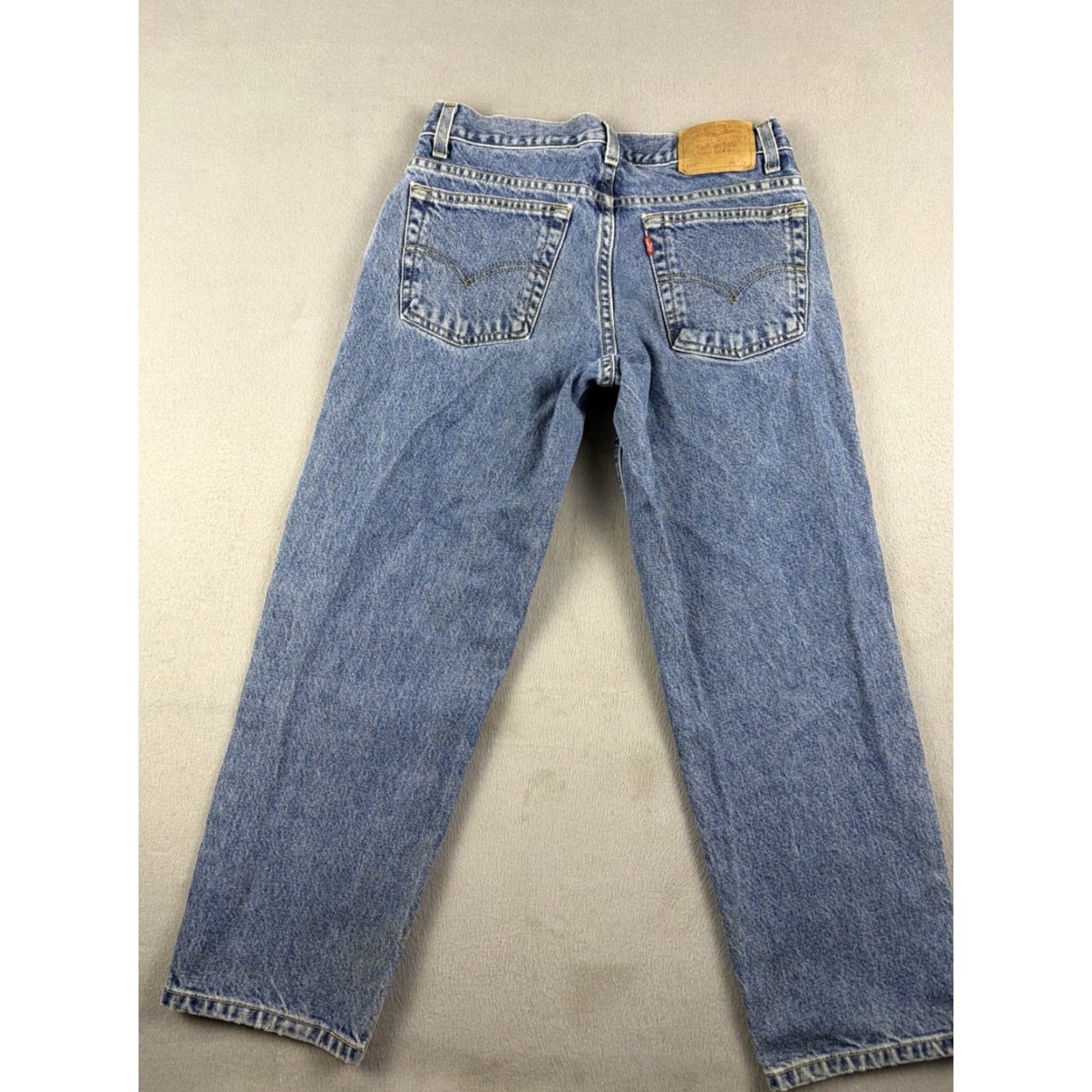 Levi's VINTAGE Levi's 550 Jeans Husky Fit 30x26 Blue Denim Straight Leg 90s Mens Jeans Size US 30 / EU 46 - 4 Thumbnail