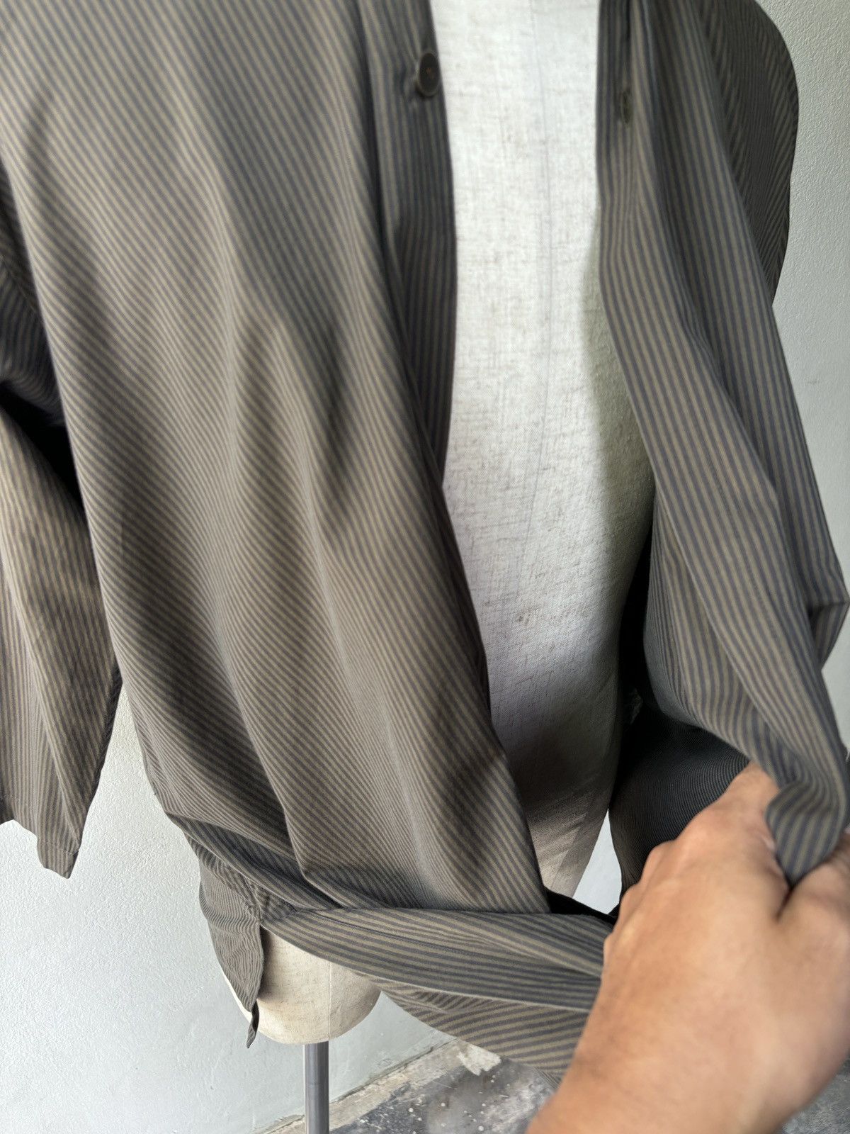 Issey Miyake Issey Miyake Permanent wrapped strips shirt. Size US M / EU 48-50 / 2 - 22 Thumbnail