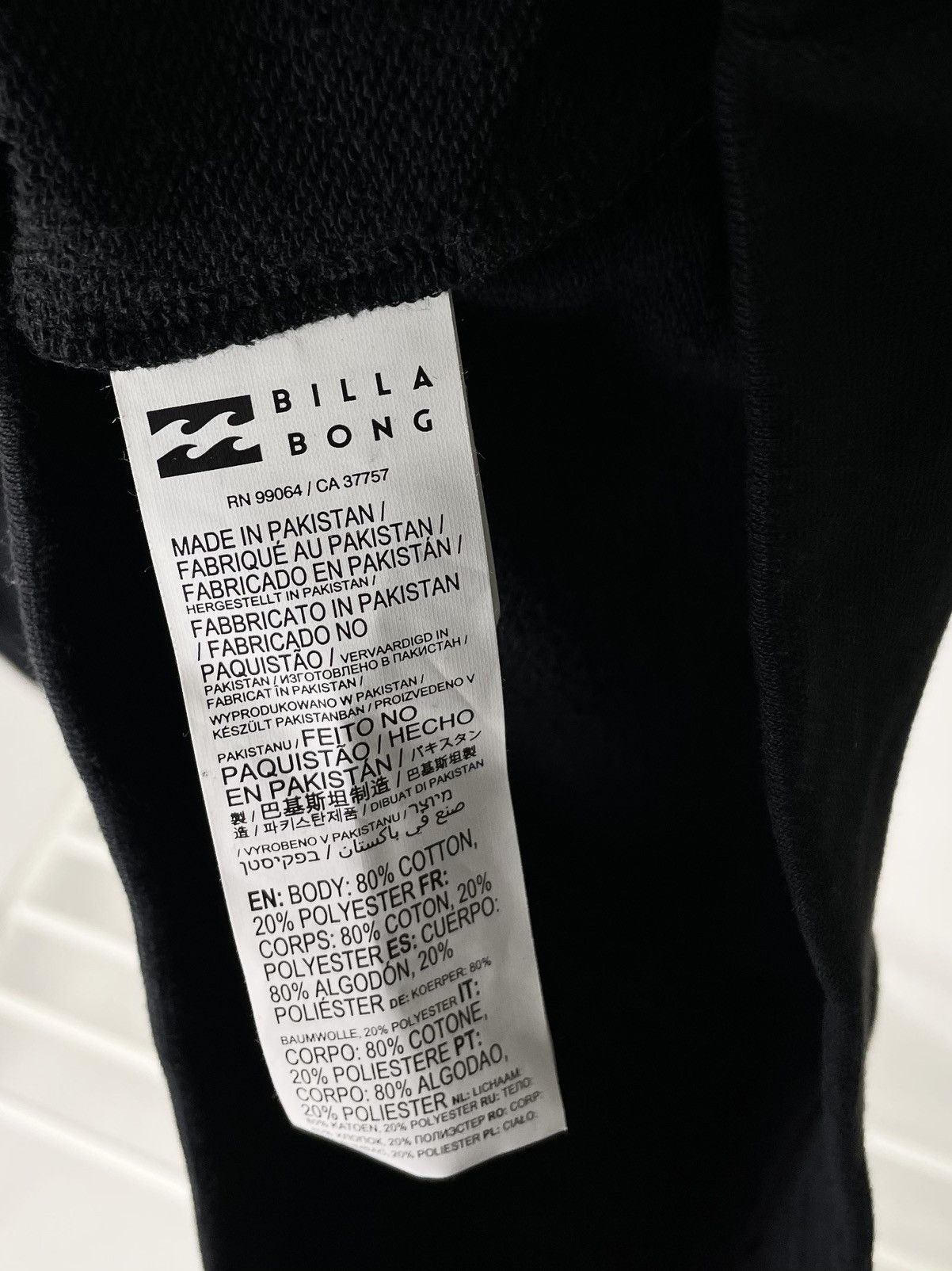 Billabong Billabong Rasta Surfer Print Black Hoodie Pullover Size US M / EU 48-50 / 2 - 9 Thumbnail