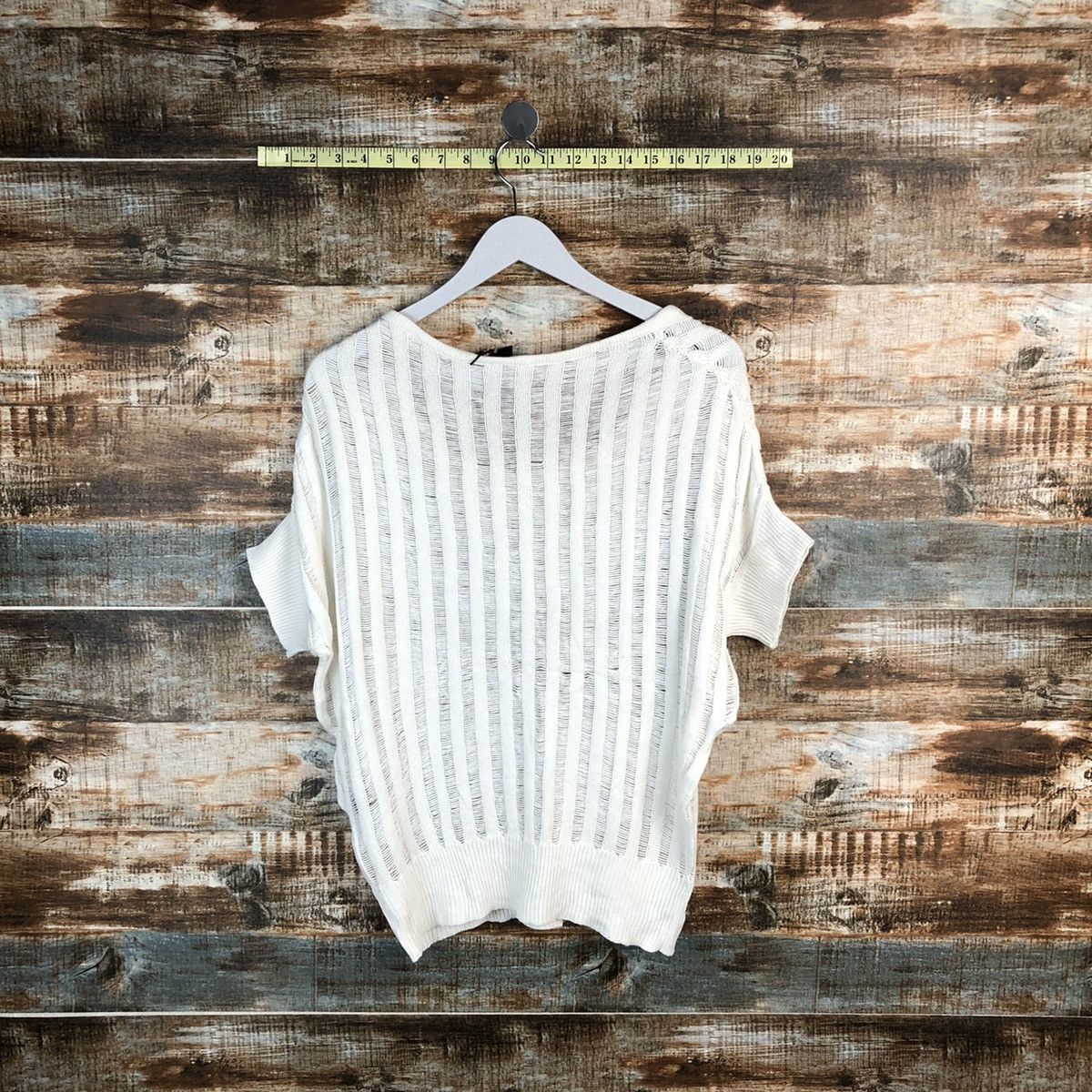 Homespun Knitwear × Japanese Brand D-Loop White Knitwear #A1660 Size M / US 6-8 / IT 42-44 - 14 Thumbnail