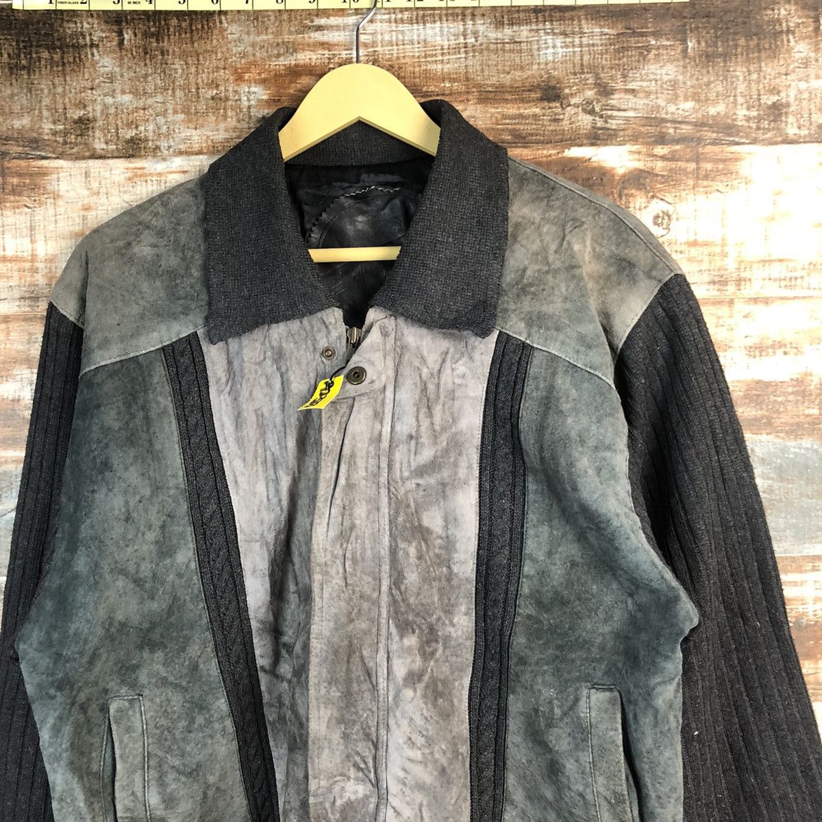 Valentino Valentino Grey vintage Bombers leather Jacket #A2323 Size US M / EU 48-50 / 2 - 5 Thumbnail